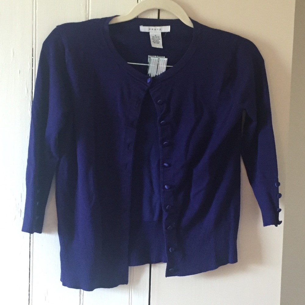 Grace Royal Blue Cardigan